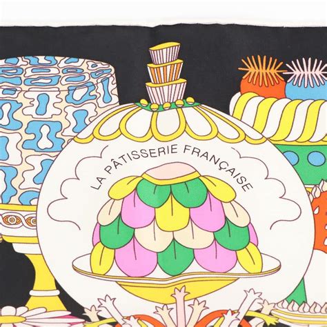 Hermès La Pâtisserie Française Silk Scarf 